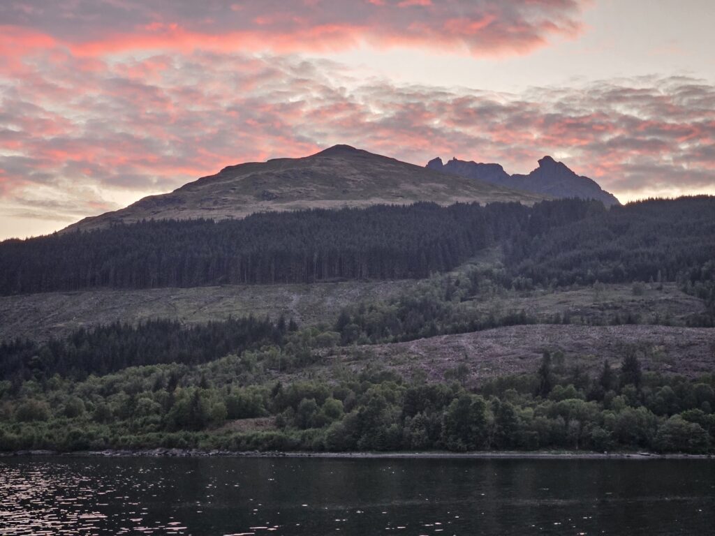 The Cobbler Mountain overlooking Arrochar.